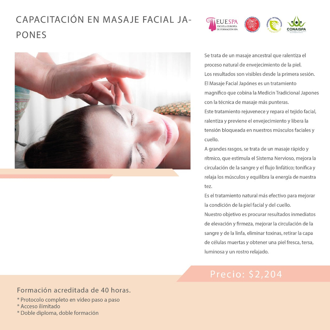 Capacitación En Masaje Facial Japones