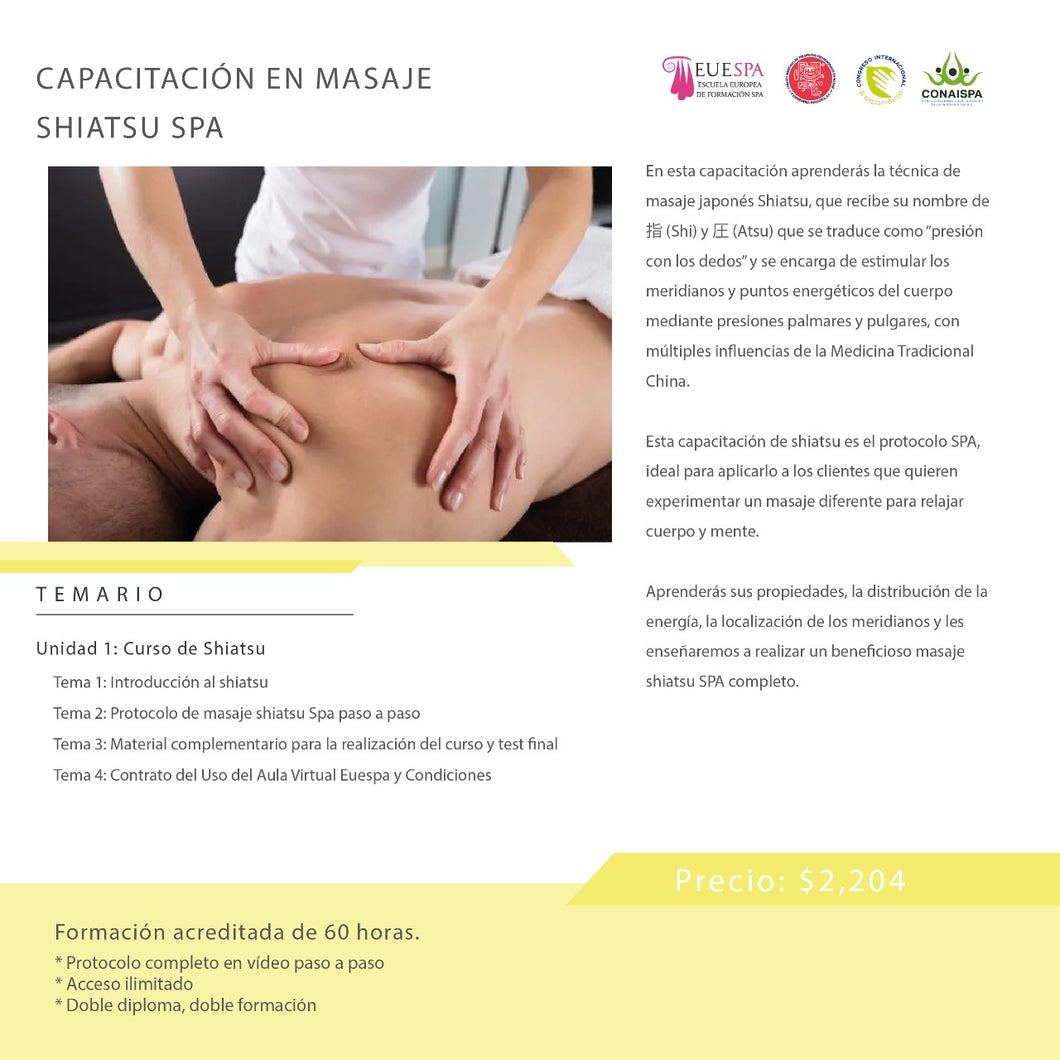 Capacitación En Masaje Shiatsu Spa