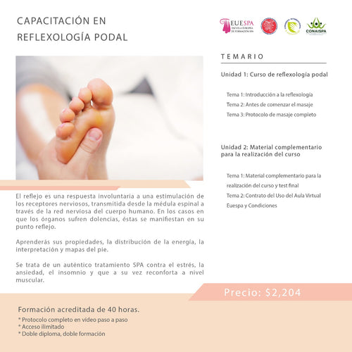 Capacitación En Reflexología Podal