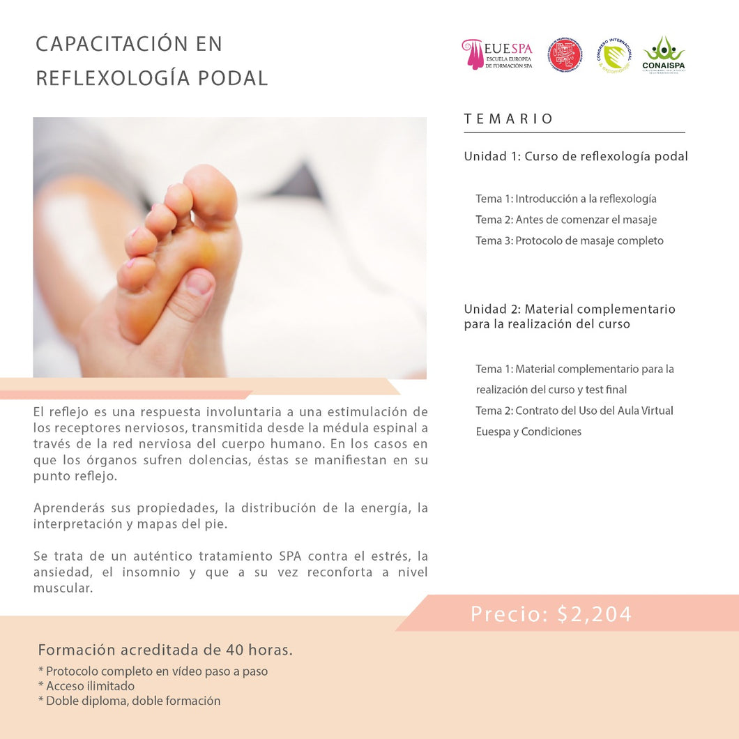 Capacitación En Reflexología Podal