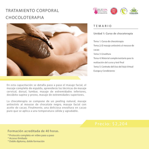 Tratamiento Corporal Chocoloterapia